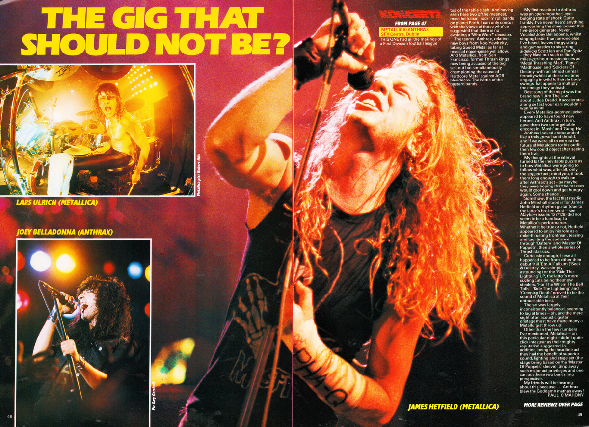 Разворот журнала Kerrang!