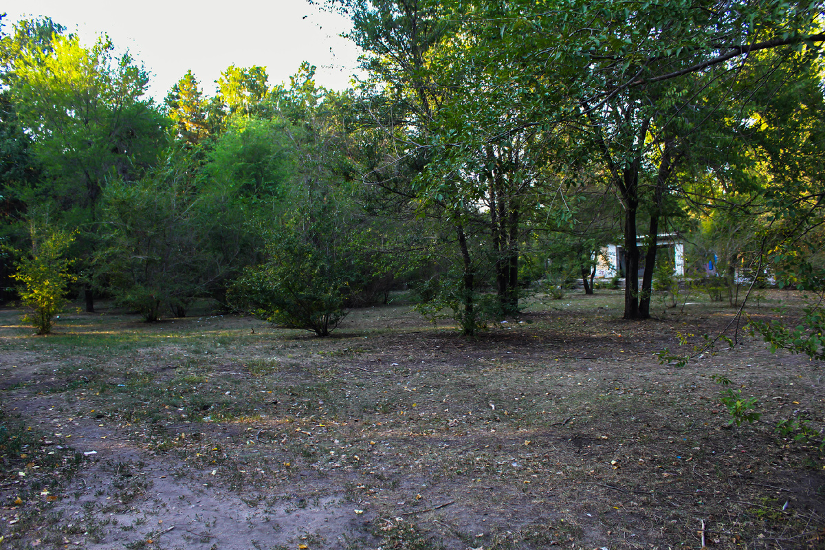 Площадка по которой были проложены рельсы