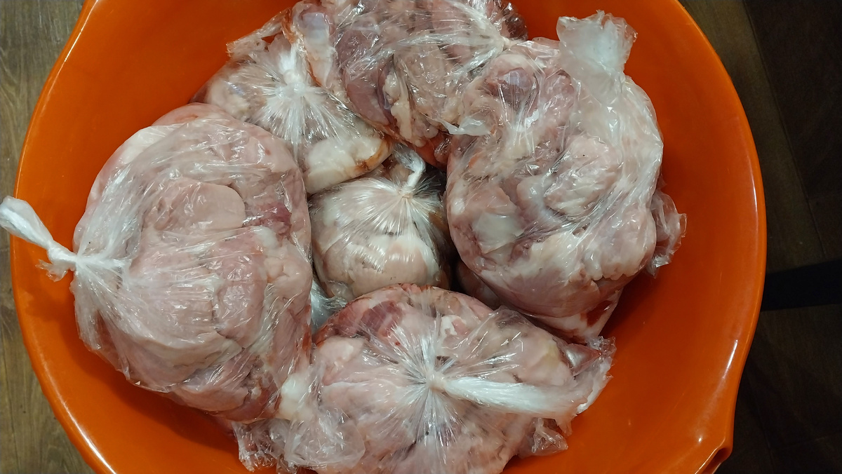 Гуляш по 1кг в пакете