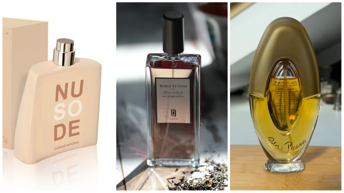 So Nude CoSTUME NATIONAL, Five O'Clock Au Gingembre Serge Lutens, Paloma Picasso edt.