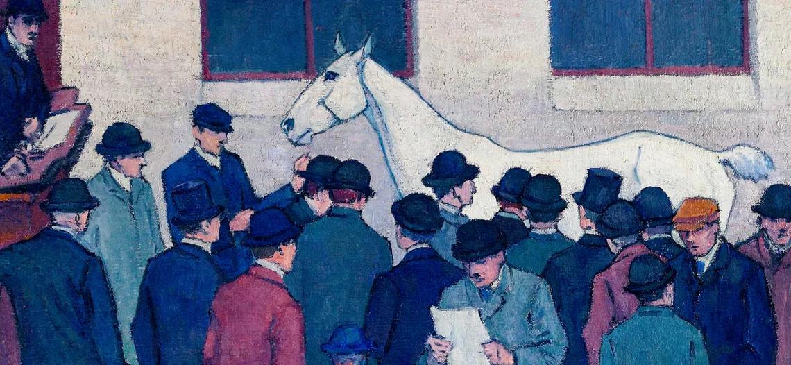 Картина на обложке — Роберт Полхилл Беван, «С молотка»