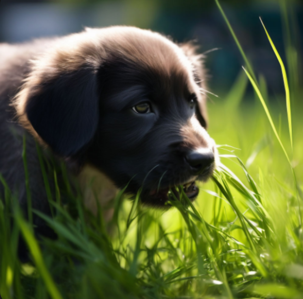 Какие причины собака есть траву.