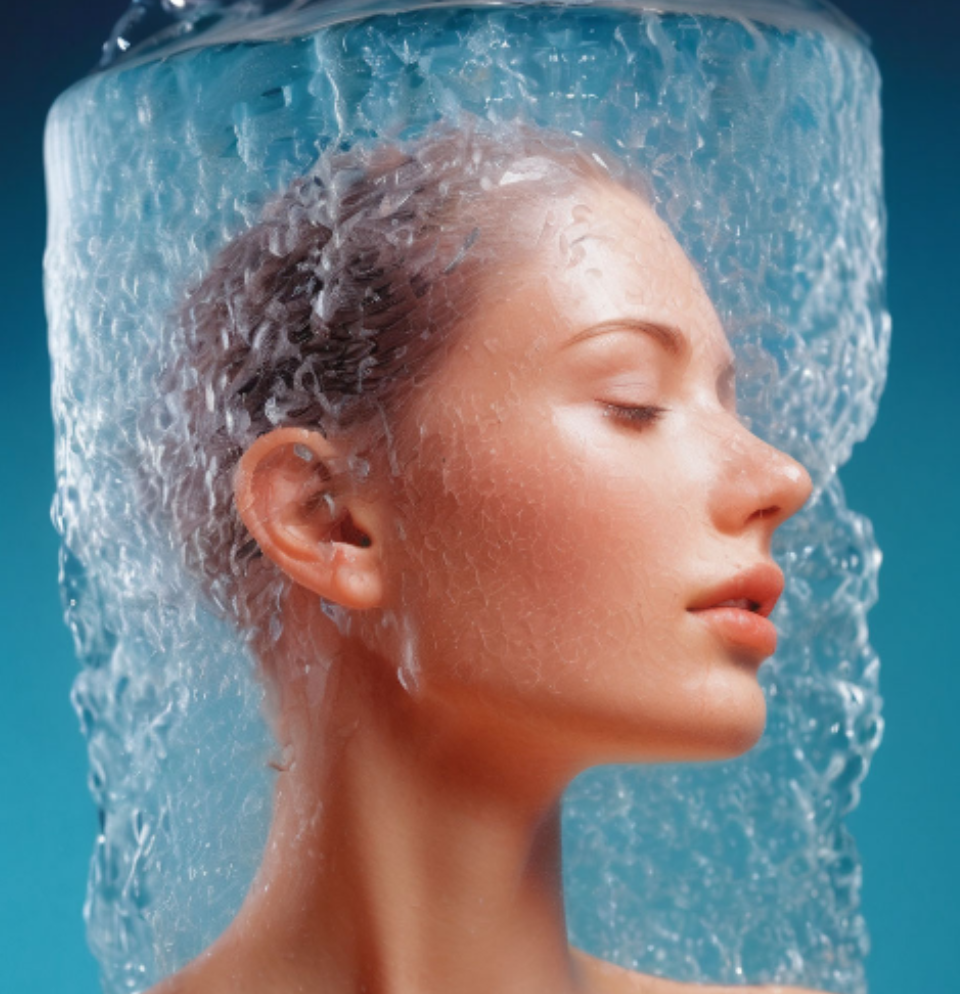 Испарение воды через кожу.