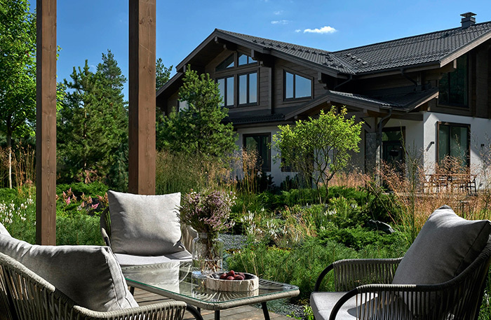     Скандинавский сад ландшафтной студии L-Buro.    
 Фото: lburo.ru