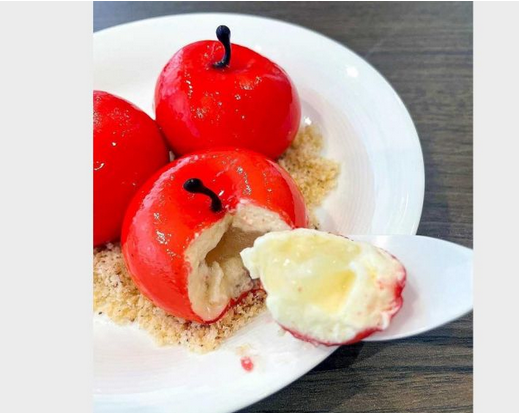 Яблоко, которое на самом деле внутри ПЮРЕ из сыра и яблока