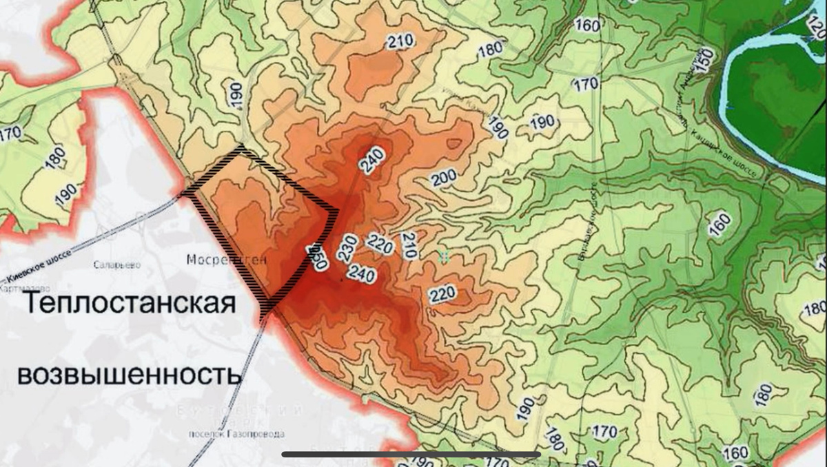 Перепад высот в Теплом Стане. Видео канала ПроВокруг