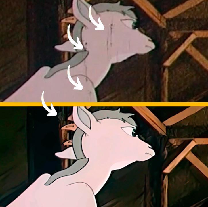 Удаление пыли, царапин, заломов, мусора с плёнки