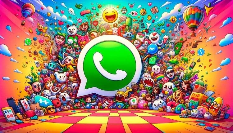    Стикеры в Ватсапе на Андроиде теперь можно создавать самому прямо в приложении. Изображение: xatakandroid.com