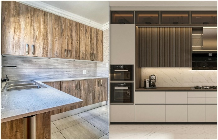 Древесные оттенки, светлые поверхности и лаконичный декор – лучшие варианты для обустройства небольших кухонь
