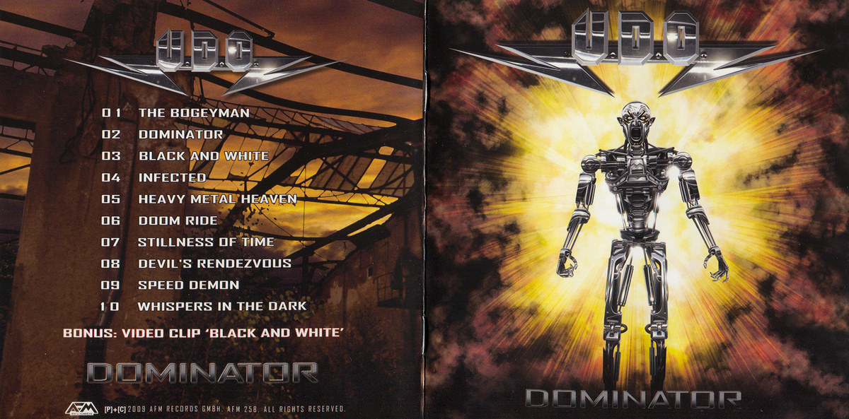 Буклет диска альбома U.D.O. - Dominator (2009) - 8 изображений