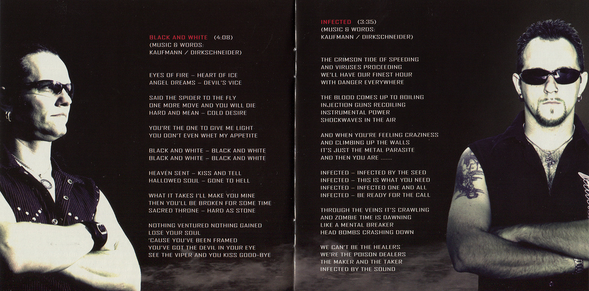 Страница буклета альбома U.D.O. - Dominator (2009)