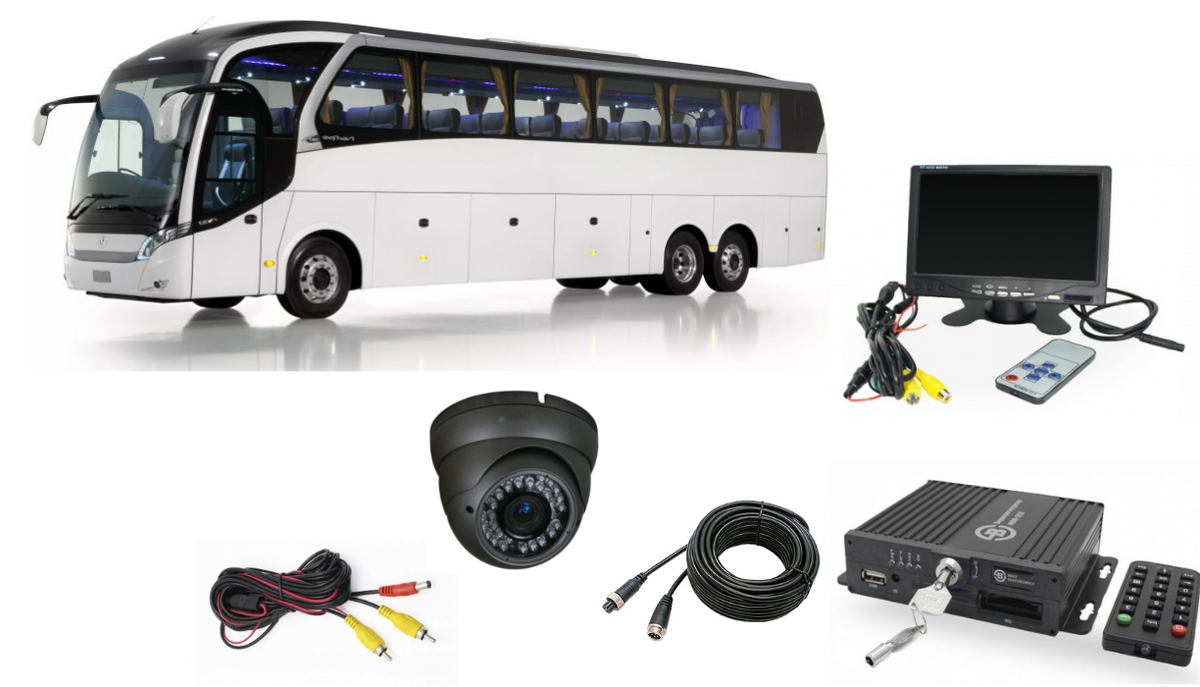 Комплект видеонаблюдения для автобуса