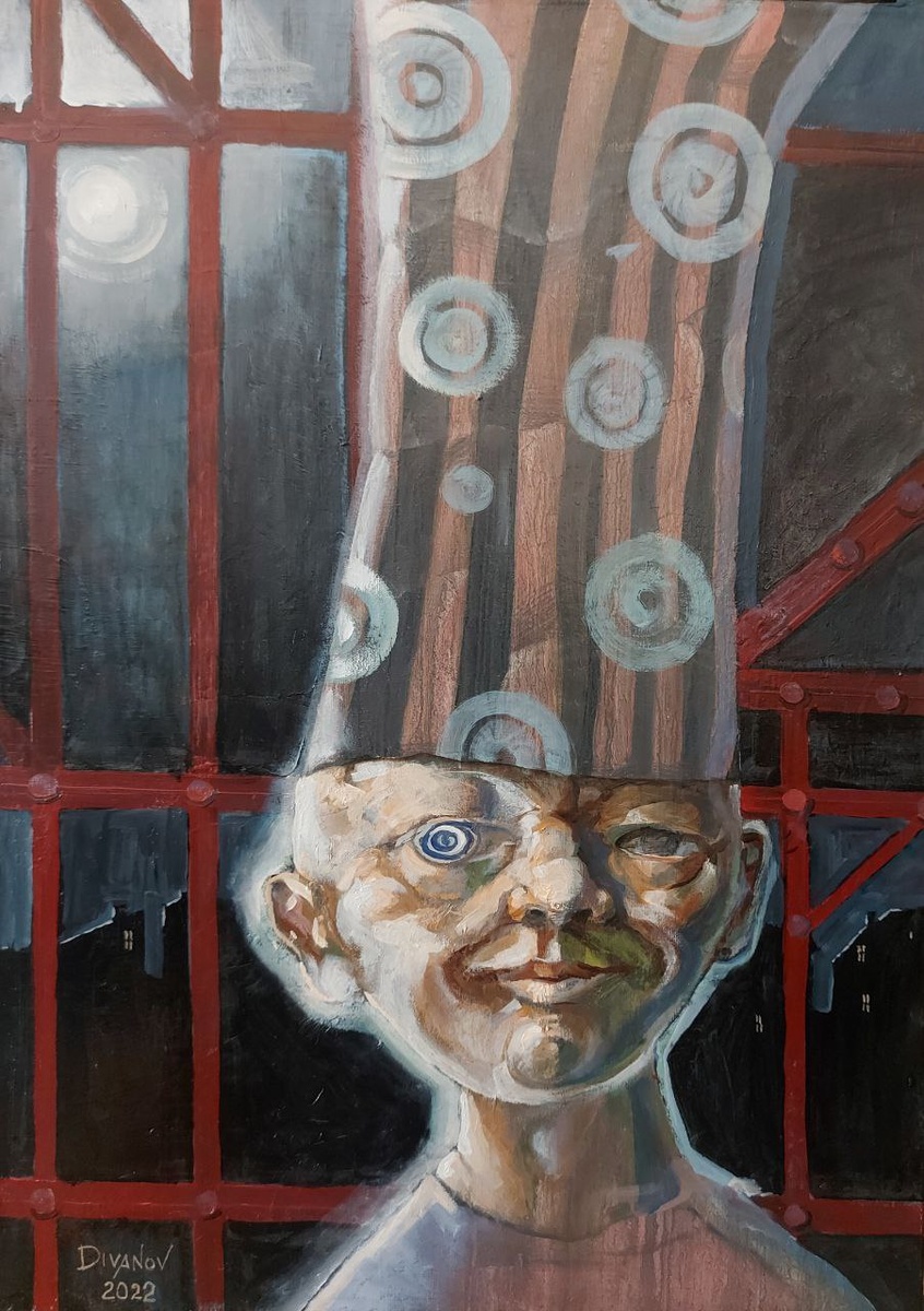 ВОСХОД ЛУНЫ НА ПРЯЖКЕ 70Х50, Х.М. 2024