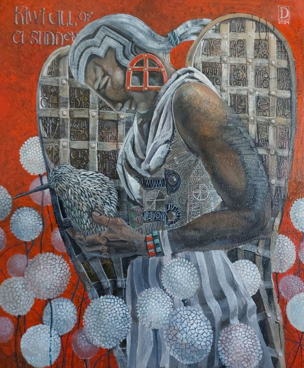 В ОДУВАНЧИКАХ холст, масло, 120х100, 2024