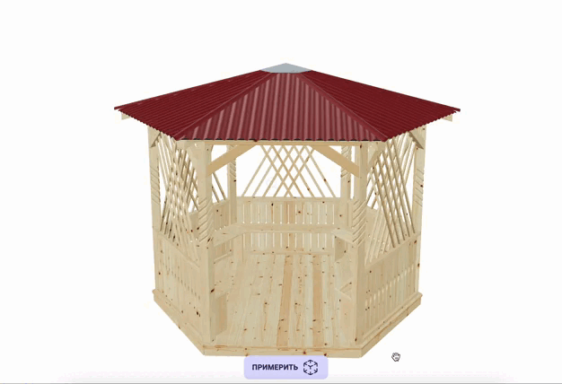 3D-модель беседки