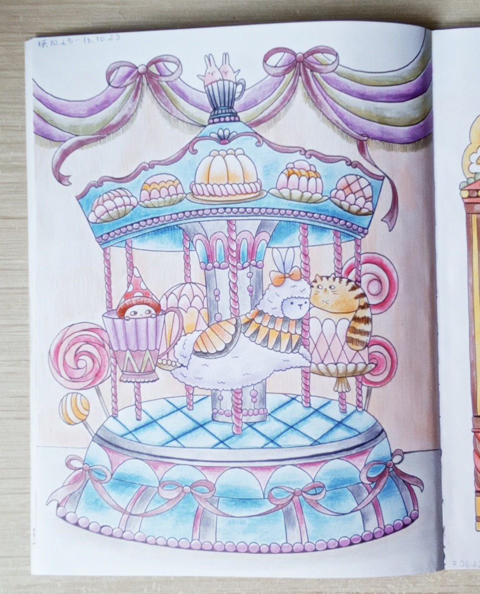 Готовая иллюстрация в раскраске "Миллион лам" Лулу Майо 