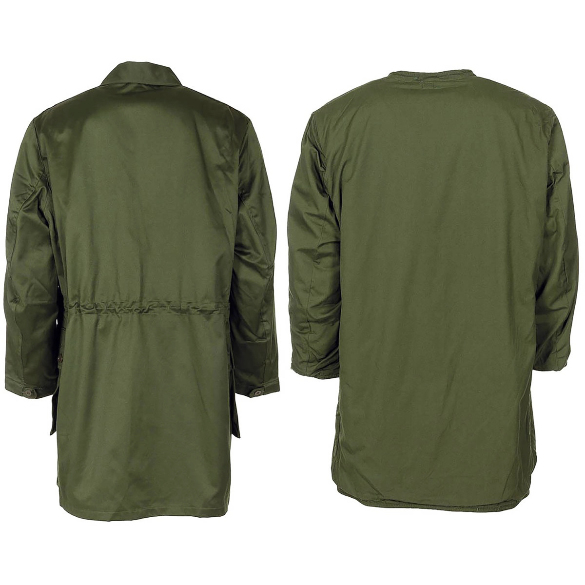 Парка M59 слева и подстёжка (лайнер) справа, вид сзади