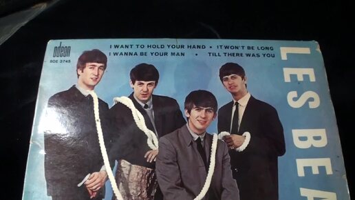 0010 Рок рариететы Beatles I Want To Hold Your Hand EP Odeon France 1st & 2nd press