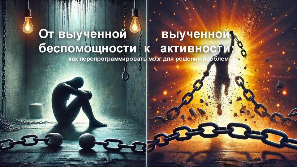 От выученной беспомощности к выученной активности: как перепрограммировать мозг для решения проблем