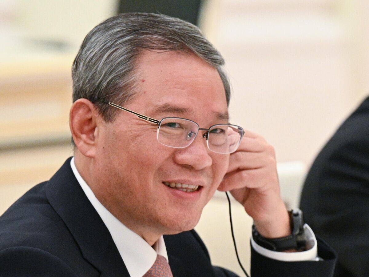    Премьер Государственного совета Китая Ли Цян во время встречи с президентом РФ Владимиром Путиным© РИА Новости / Алексей Филиппов