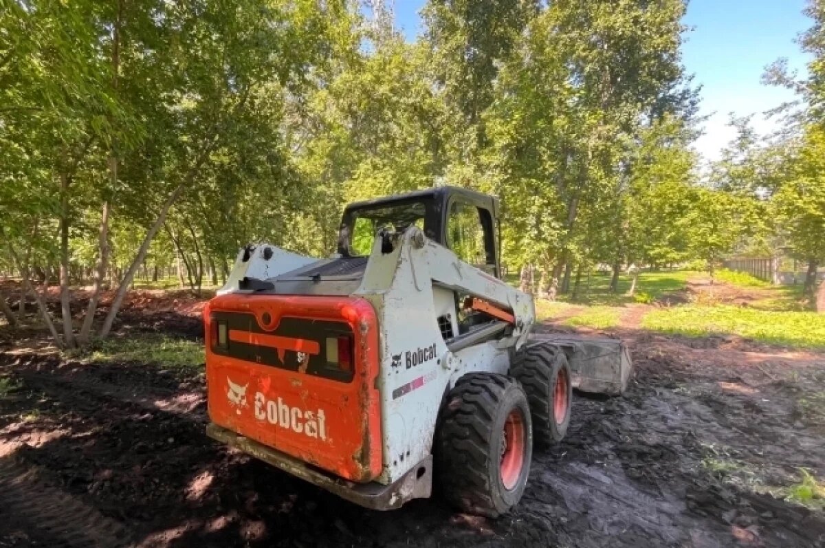    В Красноярске начались работы по благоустройству сквера за ДК «Кировский»