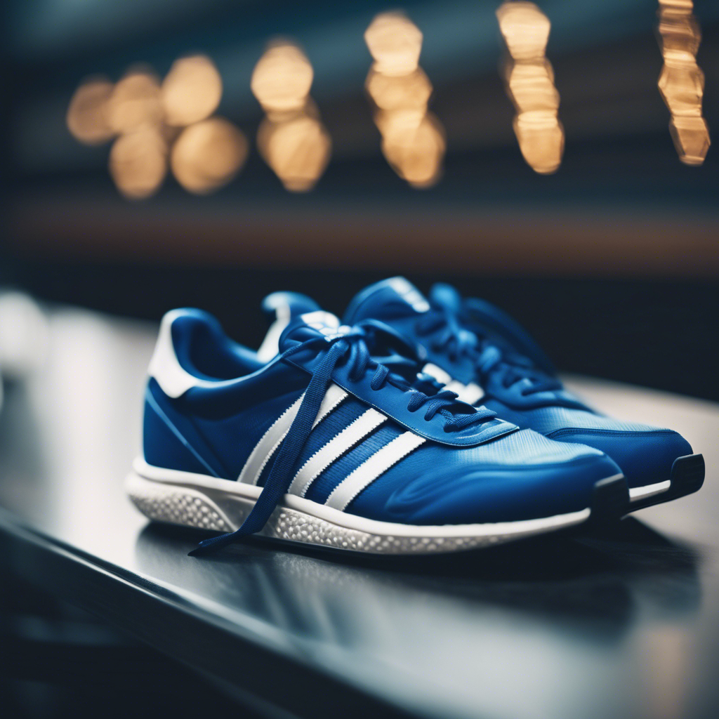 Синие кроссовки Adidas