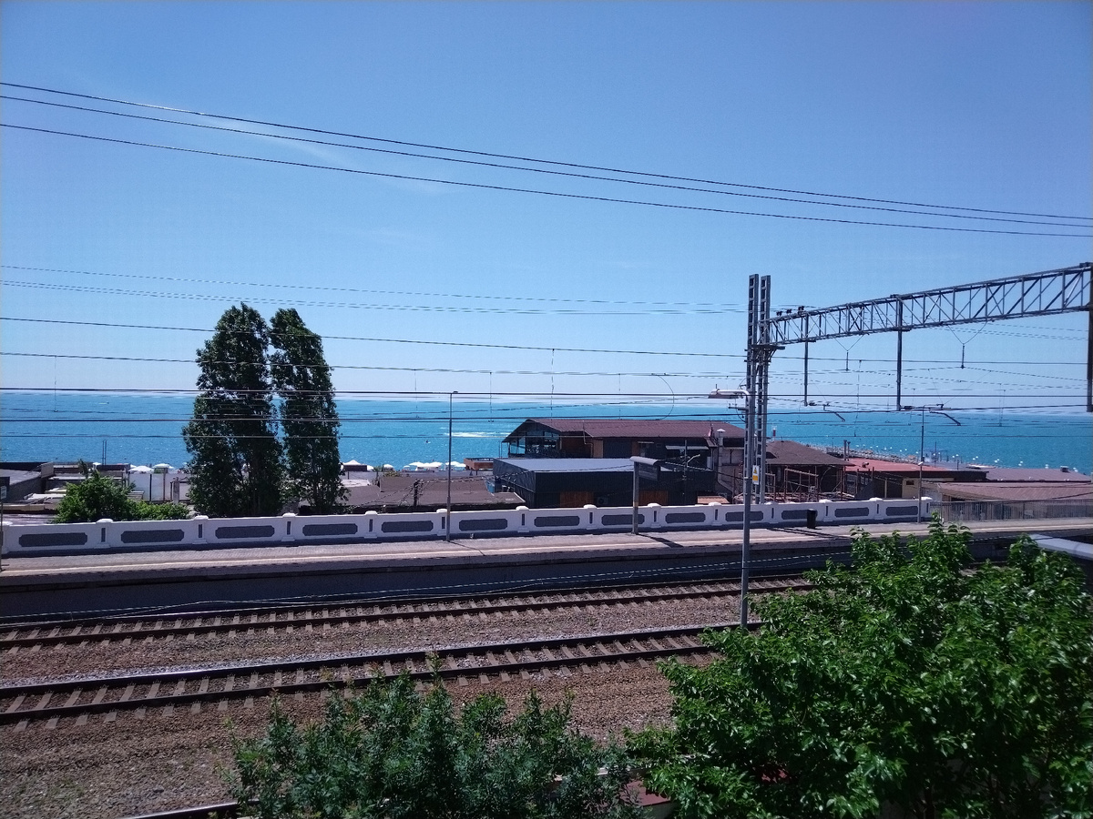 Вид из окна апартаментов