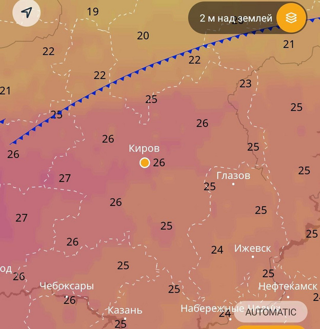    В Киров может вновь вернуться тридцатиградусная жара