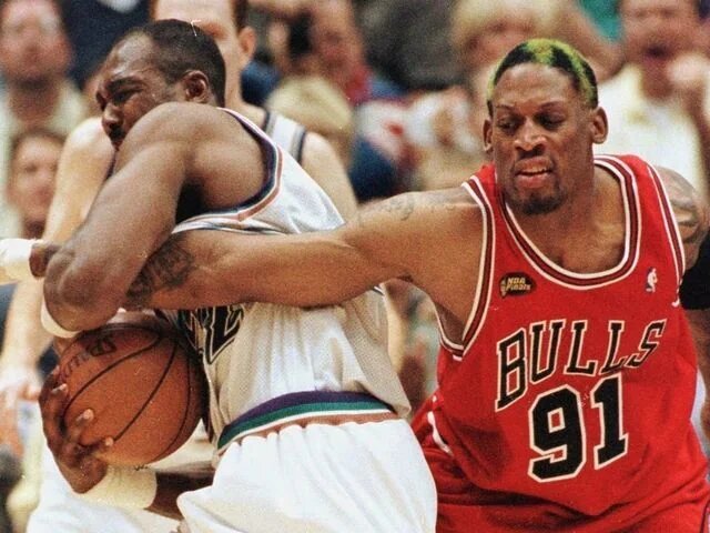 Борцовский поединок К.Мэлоуна из "Юты" и Д.Родмана