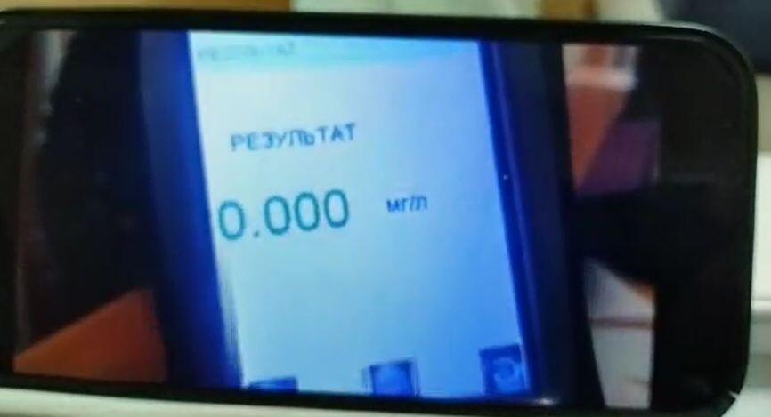 Результат продувки на посту ДПС