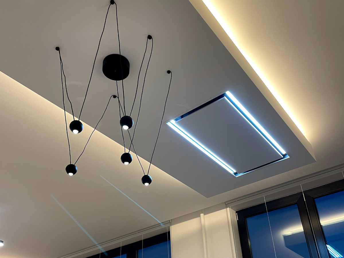 Освещение на кухне ЖК Скандивания