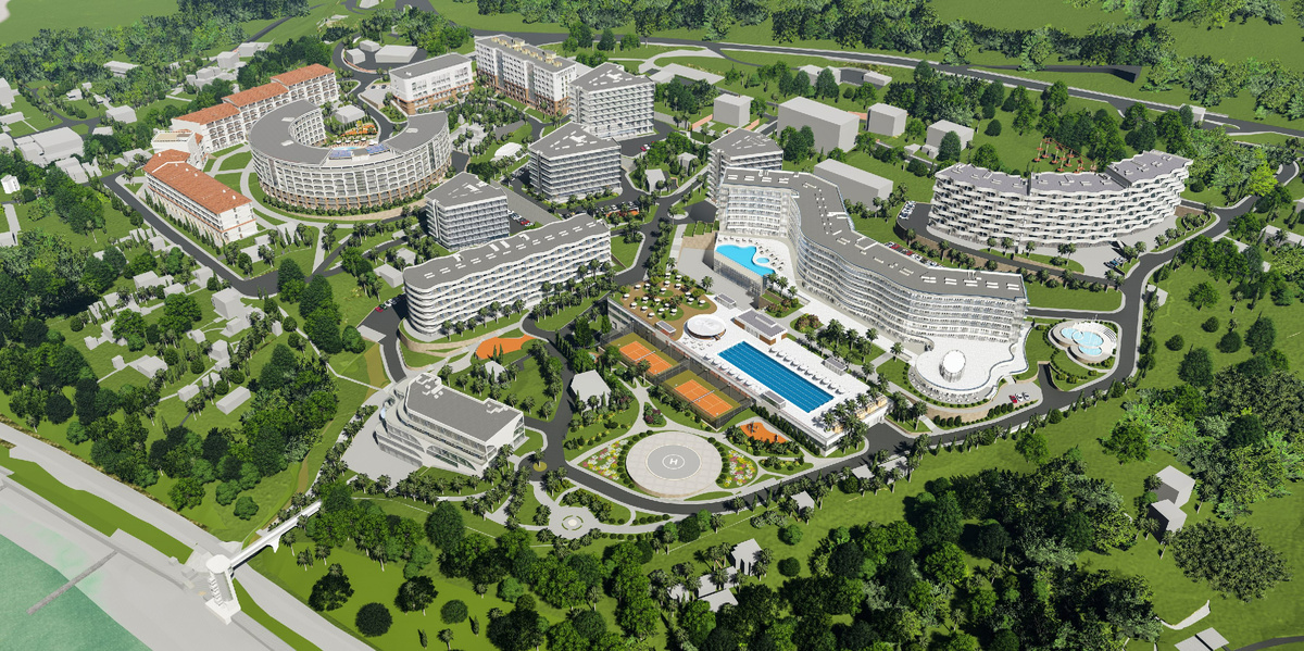 План гостиничного комплекса Royal Beach Sochi