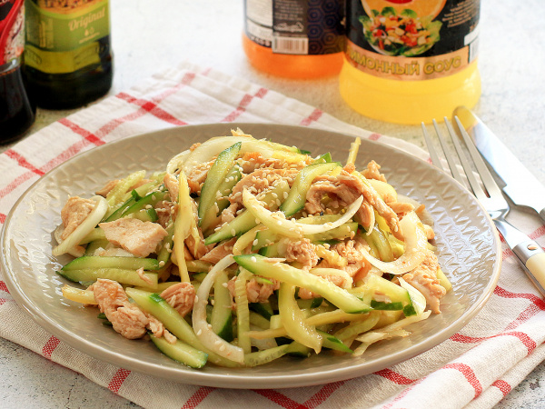 Простые салаты с курицей о которых вы даже не знали (без майонеза)