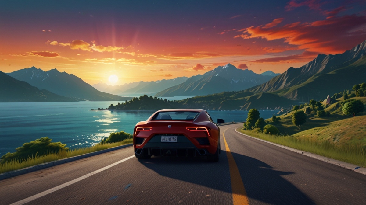 Половина горы, половина моря. Как будто Пикассо нарисовал