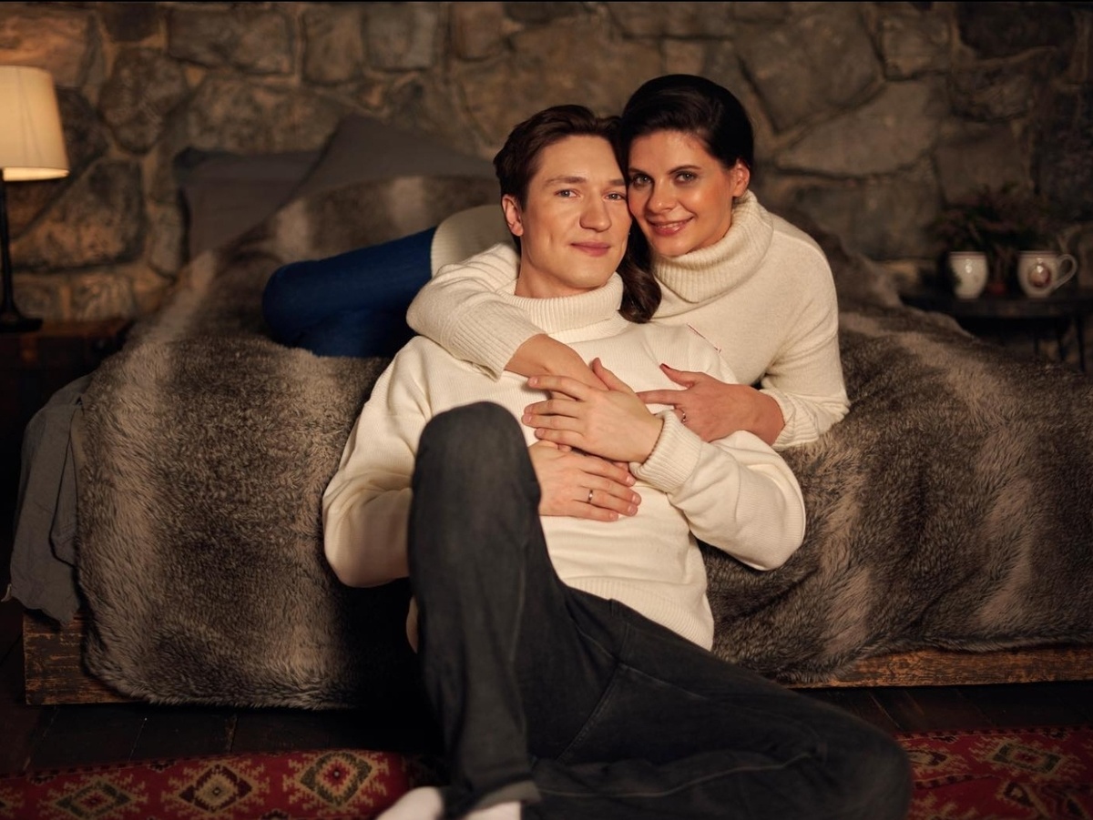 Актер Алексей Кирсанов и его жена Анна Осадчая