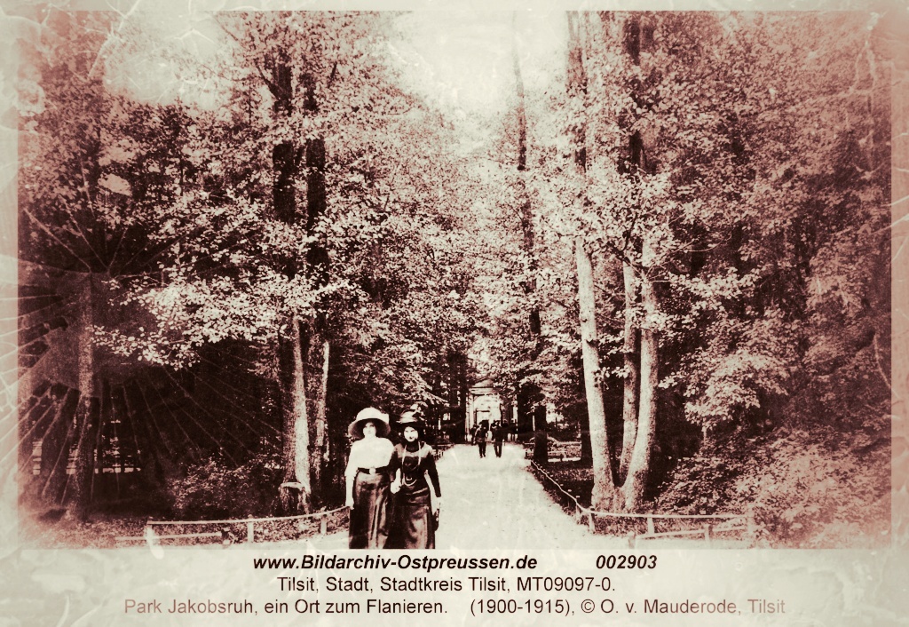 Тильзит. Вход в парк Якобсруэ, 1915 г.