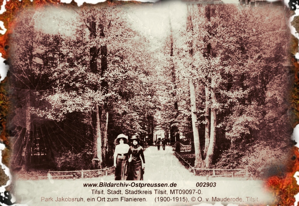Тильзит. Вход в парк Якобсруэ, 1915 г.