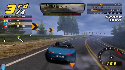 NFS Hot Pursuit 2 PS2 - Уход от полиции на BMW Z8