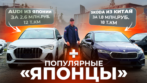 Редкая Skoda Octavia из Китая и БОЛЬШОЙ вывоз японских авто: Audi Q3 | Volvo V60 | Wish | Fit | Note