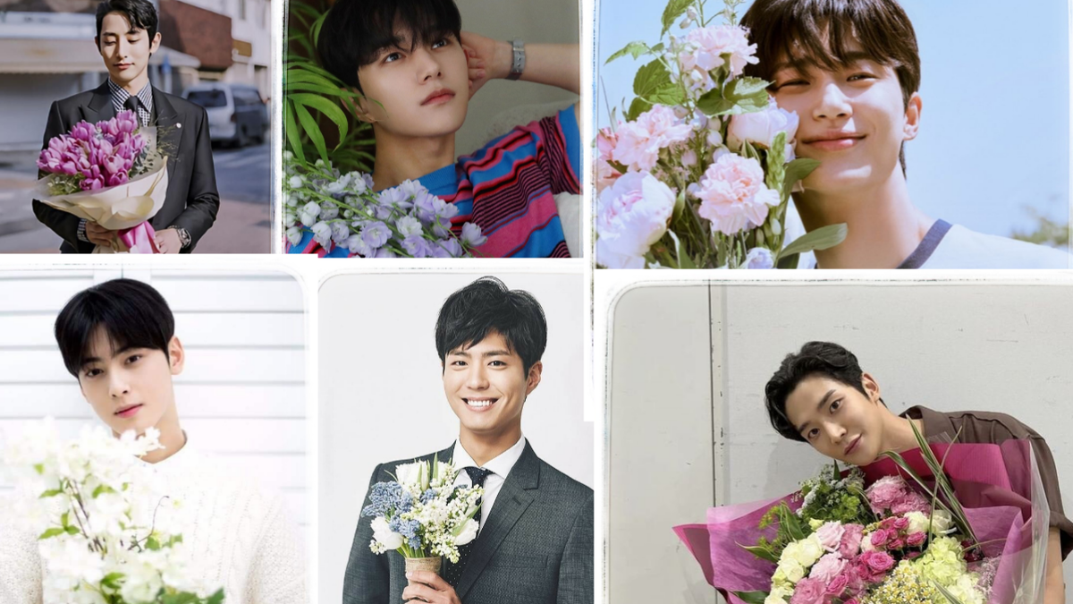 Это Вам от красавчиков цветочки!