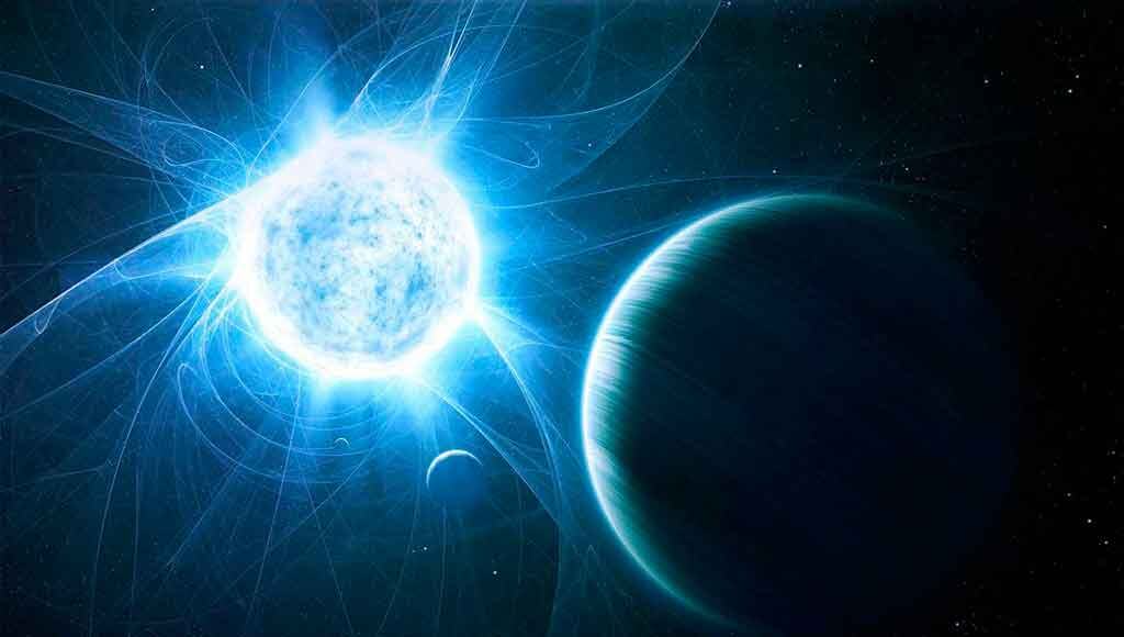 R136a1 — самая яркая звезда во Вселенной. Находится в туманности NGC 2070 (туманность «Тарантул»), в Большом Магеллановом Облаке. 