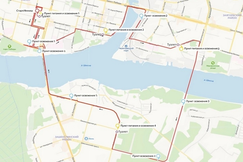    В воскресенье, 25 августа, в городе пройдет 33-й марафон "Северный край". Старт в 9 часов от стадиона "Металлург". В этом году спортсмены снова побегут по трем мостам: