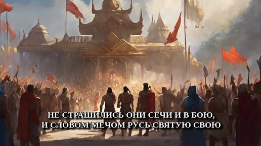 Песнь о первых Русских послах.