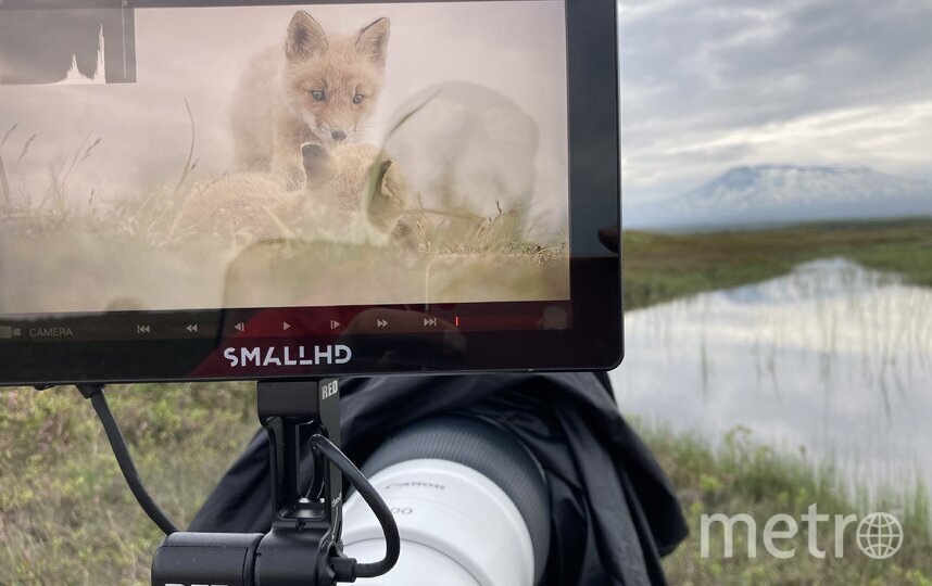 Кадр со съёмок