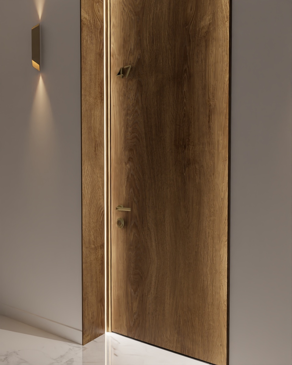 Дверь с подсветкой по периметру от BURKOVSKY