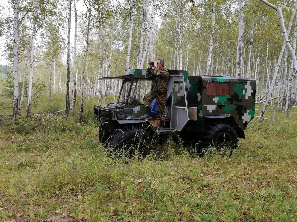 Вездеход на шинах низкого давления