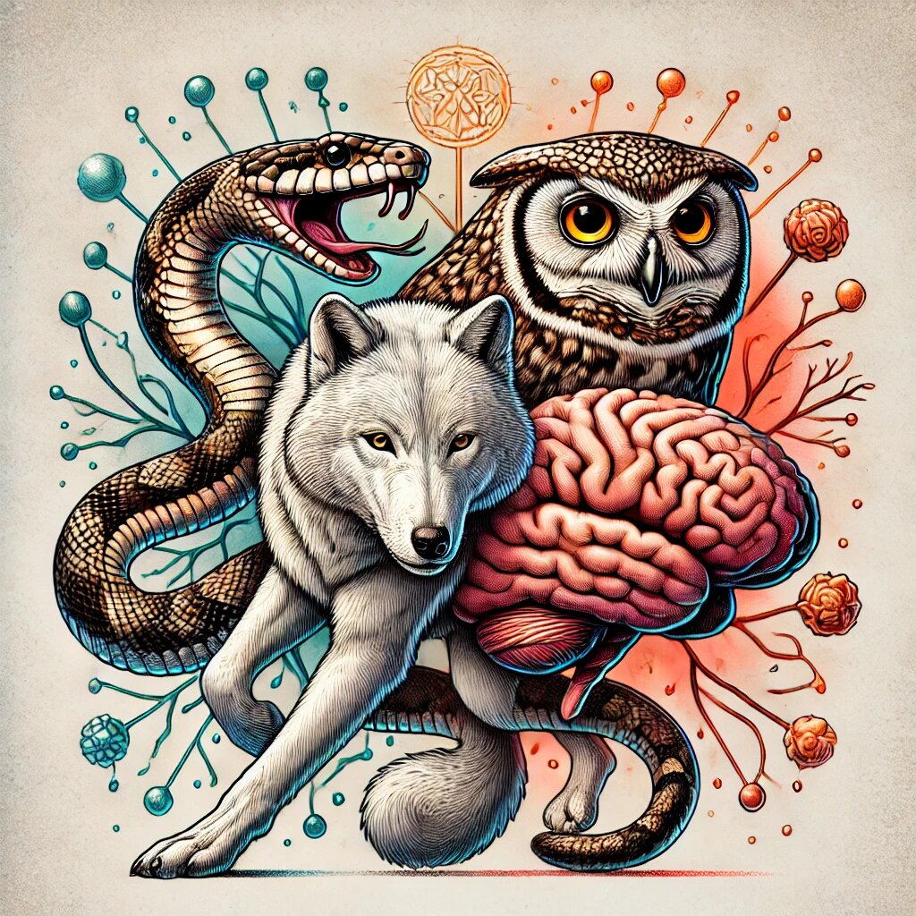 "Триединый мозг включает в себя рептильный мозг, лимбическую систему и неокортекс, что позволяет рассматривать его как модель, объясняющую эволюцию человеческого поведения"