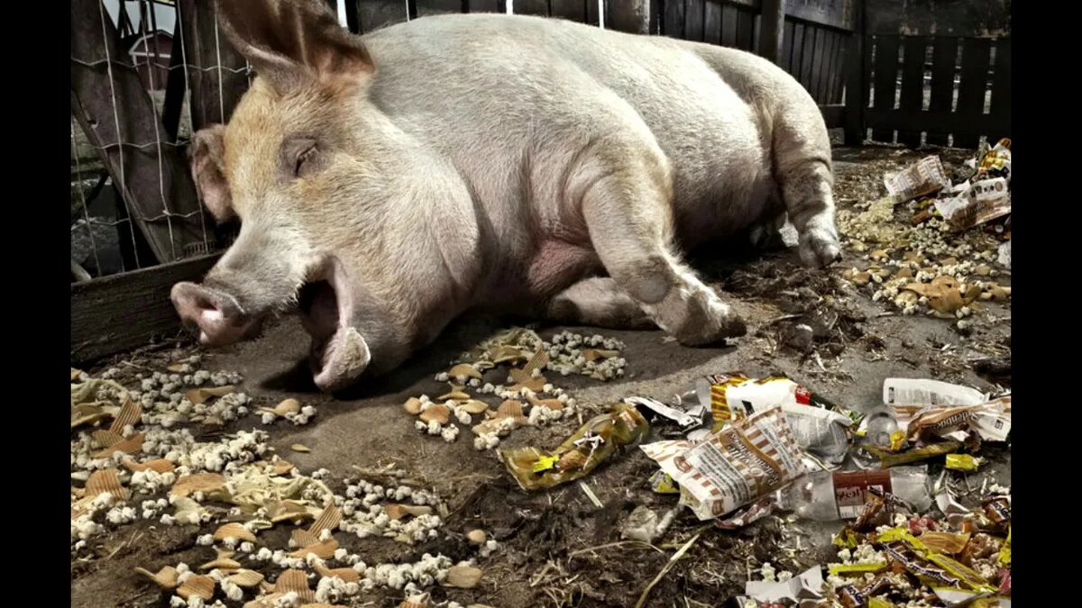 -Поел? Теперь можно и поспать... 