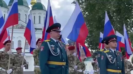 Военнослужащие саровского соединения Приволжского округа Росгвардии. Песня «Моя Россия»