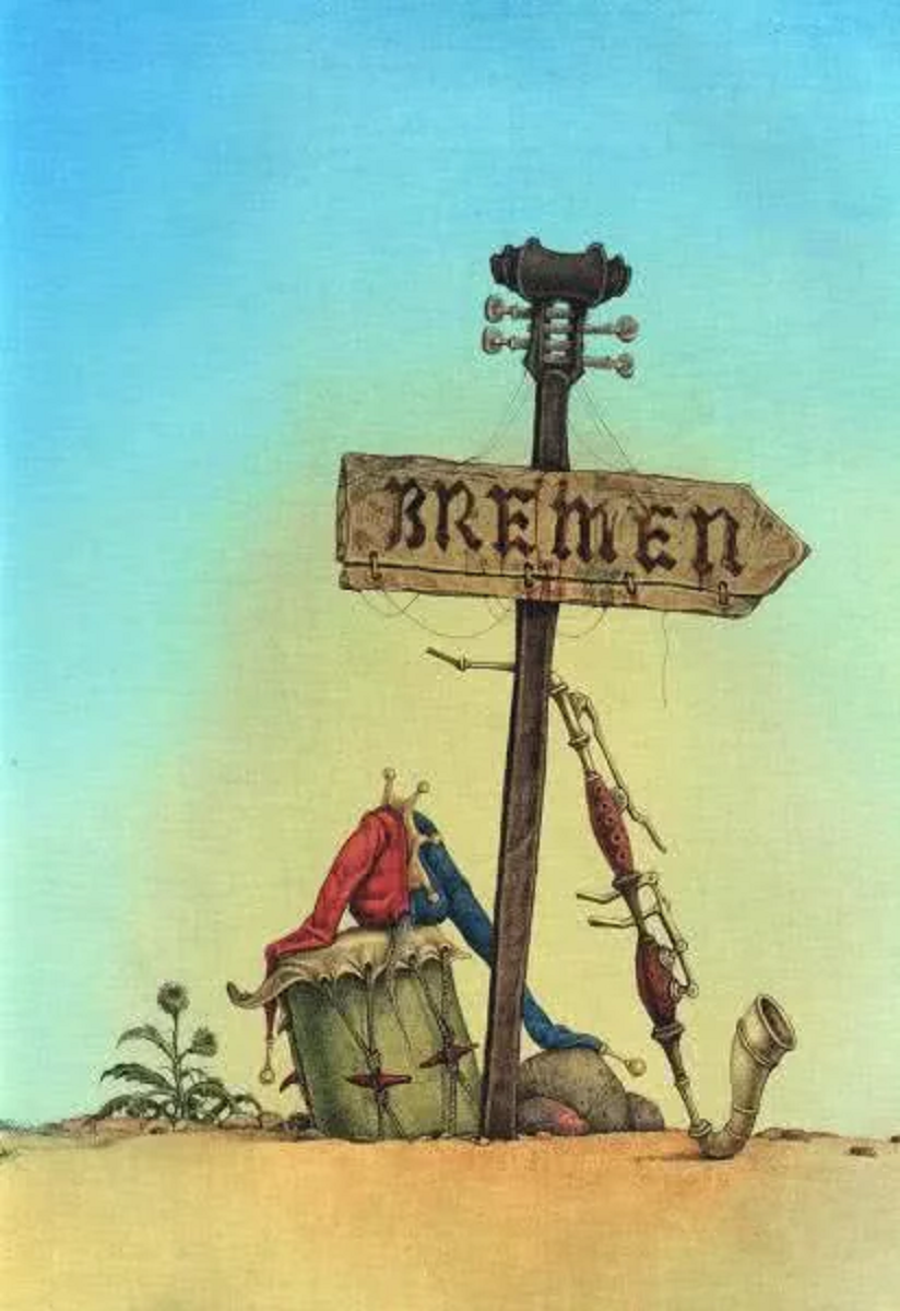 Бременские музыканты. Братья Гримм. Сказка.